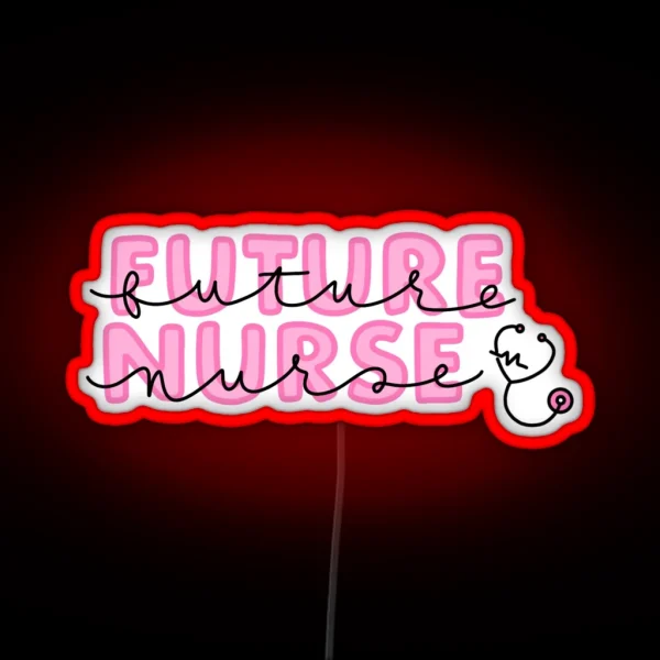 Future Nurse Pink RGB Neon Sign