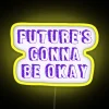 Optimistic RGB Color-Changing Neon Sign for Your Home or Office.