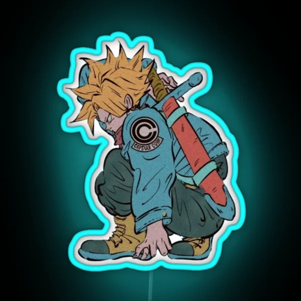Future Trunks RGB Neon Sign
