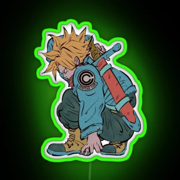 Future Trunks RGB Neon Sign