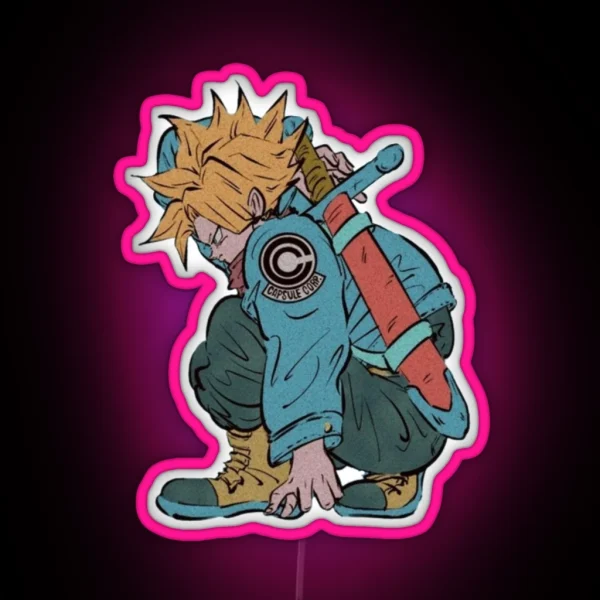 Future Trunks RGB Neon Sign