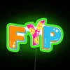 Vibrant 9 to 5 RGB neon bar pub wall decor