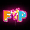 RGB LED Neon Sign Art Display Panel Kit Office Decoration