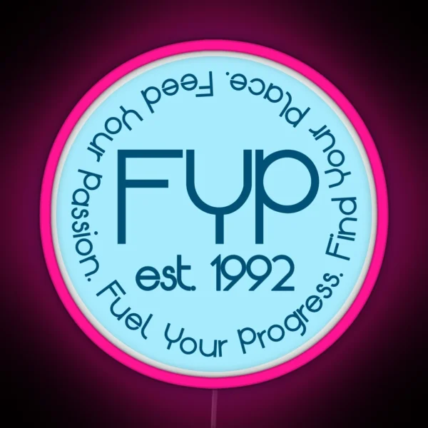 FYP Circle RGB Neon Sign