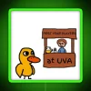 RGB Neon FYP Duck Song Lyrics Decor Wall Art Sign