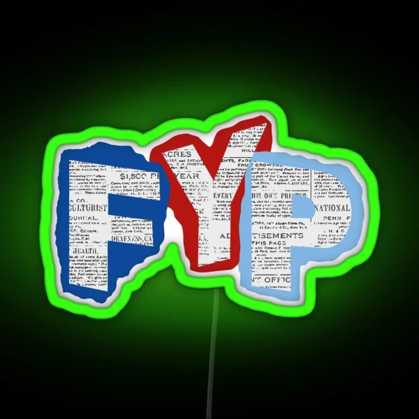 FYP Newsies RGB Neon Sign