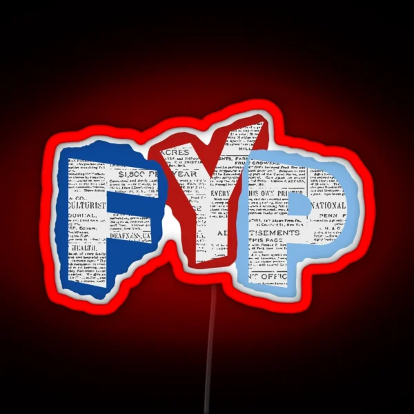 FYP Newsies RGB Neon Sign