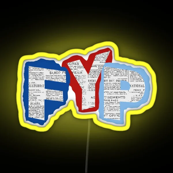 FYP Newsies RGB Neon Sign