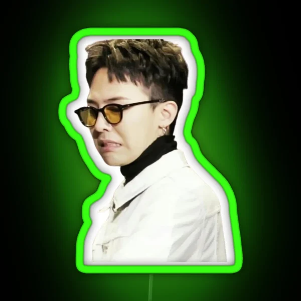 G Dragon Yikes Meme RGB Neon Sign