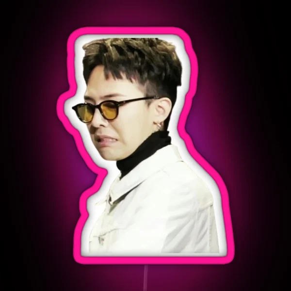 G Dragon Yikes Meme RGB Neon Sign