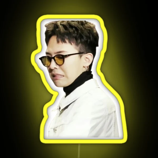 G Dragon Yikes Meme RGB Neon Sign