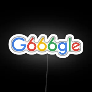 G666gle Search Engine Of The Beast RGB Neon Sign