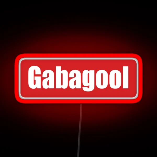 Gabagool Crewneck Short Sleeve Unisex RGB Neon Sign