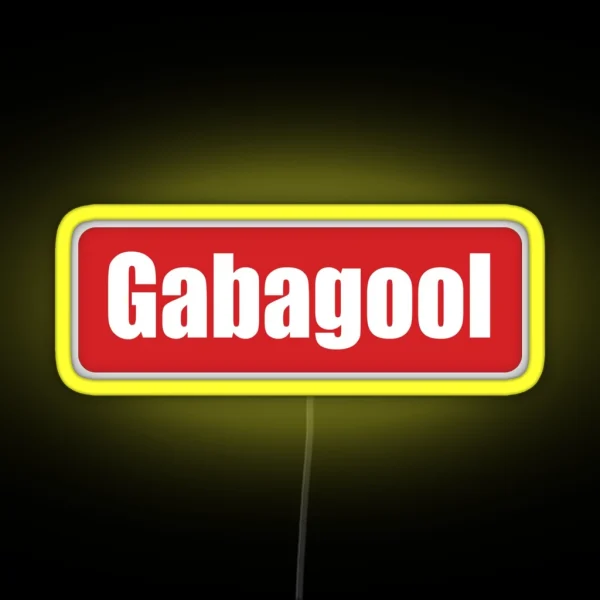 Gabagool Crewneck Short Sleeve Unisex RGB Neon Sign