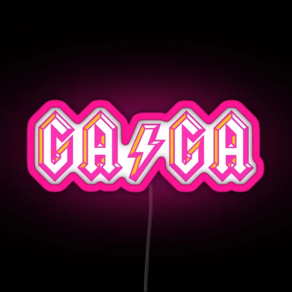 GAGA RGB Neon Sign