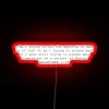 Galatians 1:10 Scripture Bible Verse Illuminated RGB Neon Wall Sign
