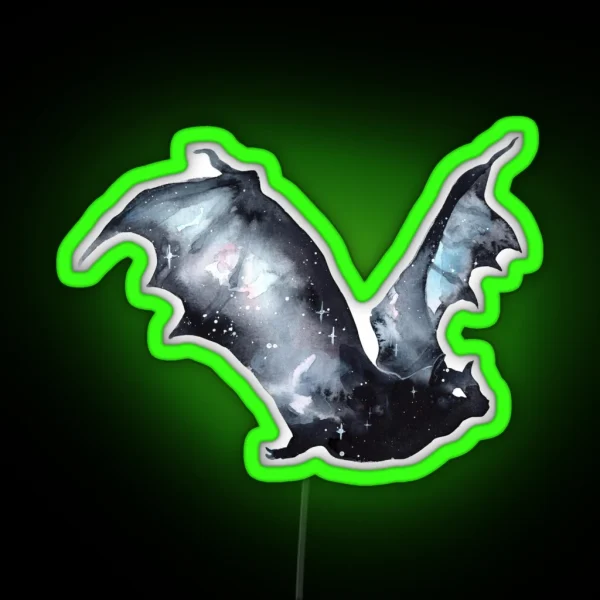 Galaxy Bat RGB Neon Sign