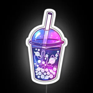 Galaxy Boba Tea RGB Neon Sign