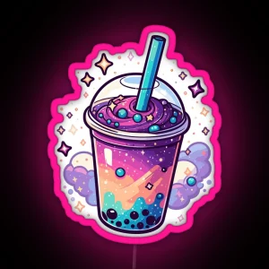 Galaxy Bubble Tea RGB Neon Sign