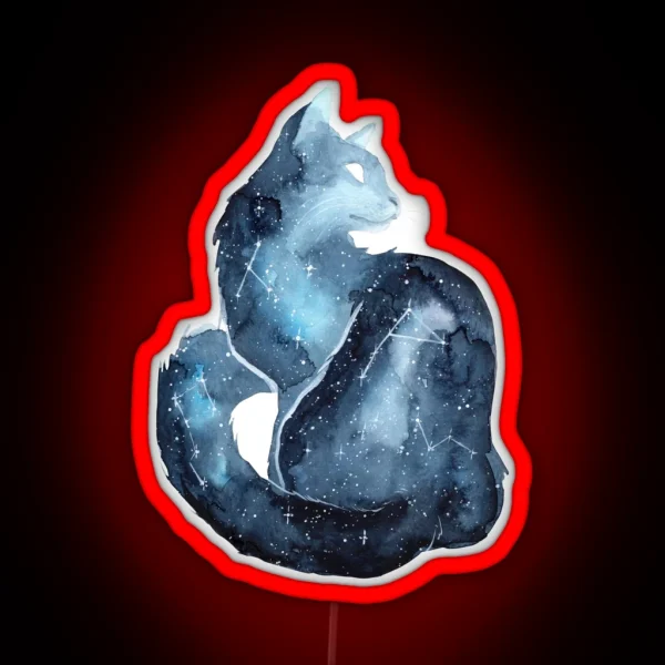 Galaxy Cat RGB Neon Sign