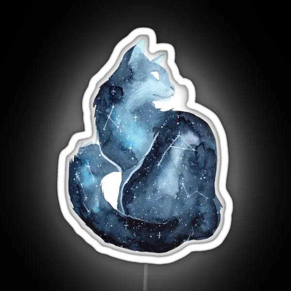 Galaxy Cat RGB Neon Sign