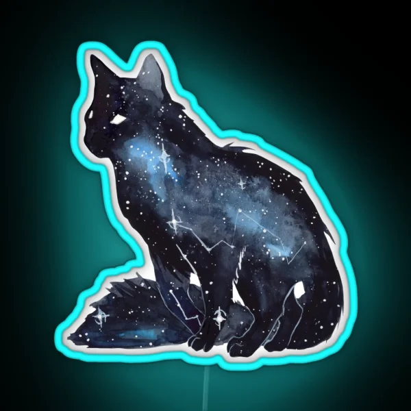 Galaxy Cat RGB Neon Sign