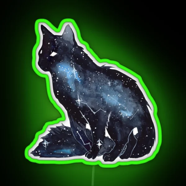 Galaxy Cat RGB Neon Sign