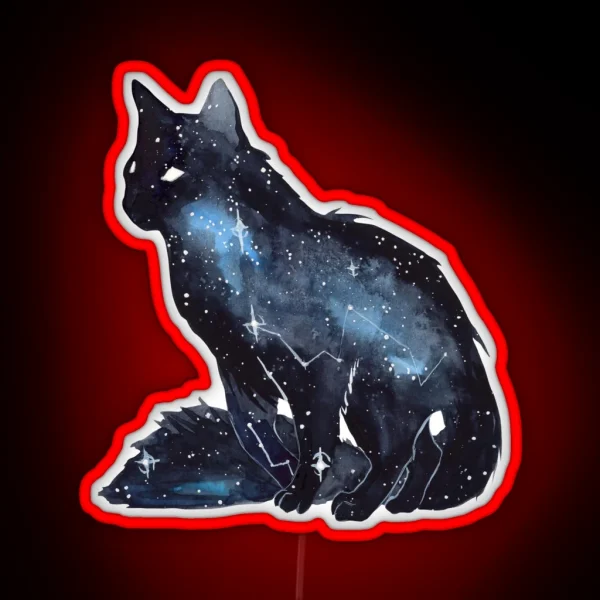 Galaxy Cat RGB Neon Sign