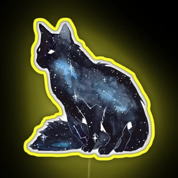 Galaxy Cat RGB Neon Sign