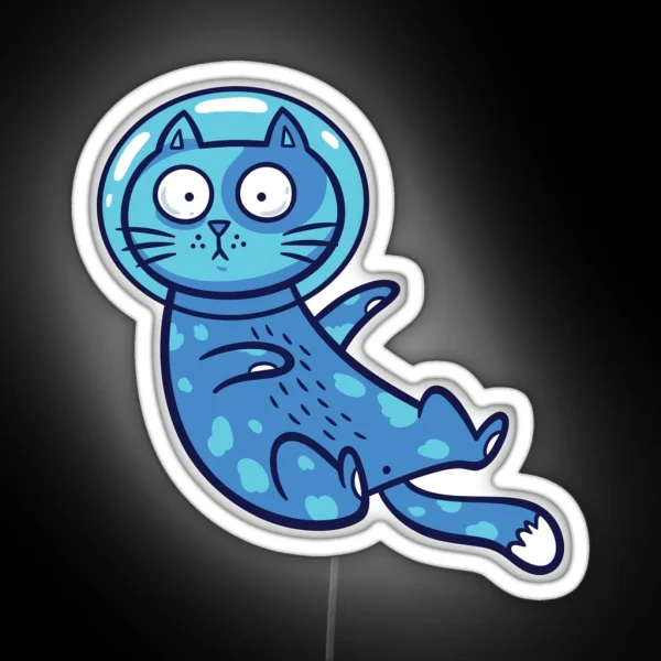 Galaxy Cats RGB Neon Sign