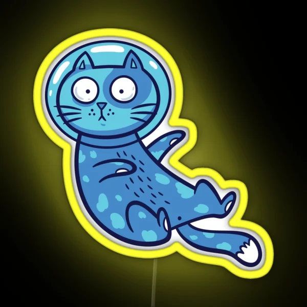 Galaxy Cats RGB Neon Sign
