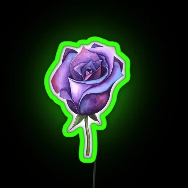 Galaxy Rose RGB Neon Sign