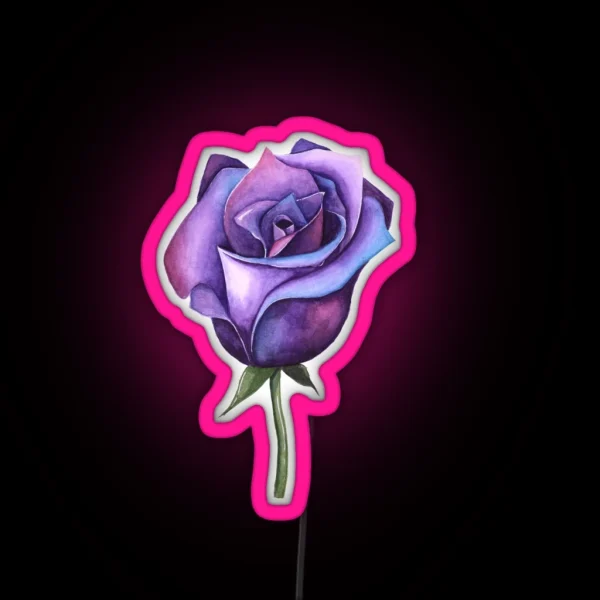 Galaxy Rose RGB Neon Sign