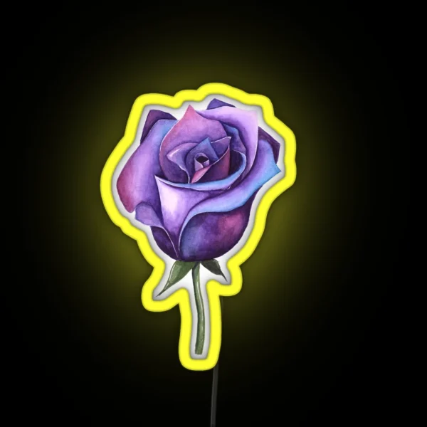 Galaxy Rose RGB Neon Sign