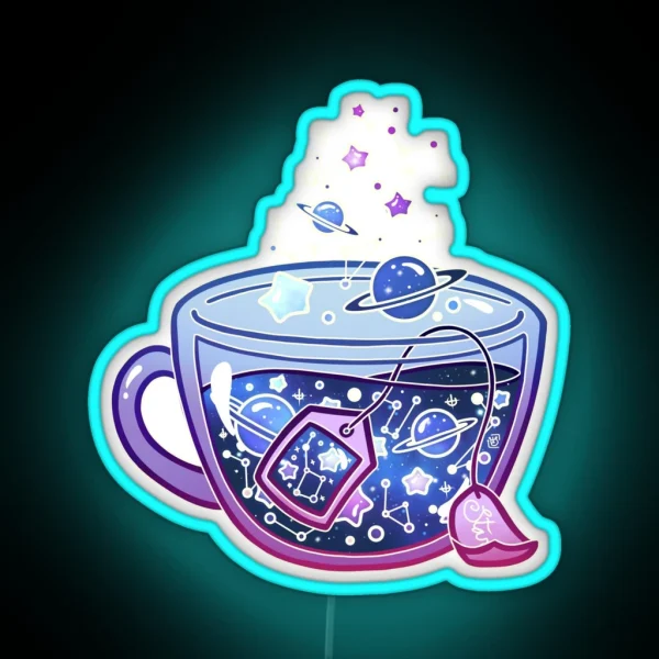 Galaxy Tea RGB Neon Sign