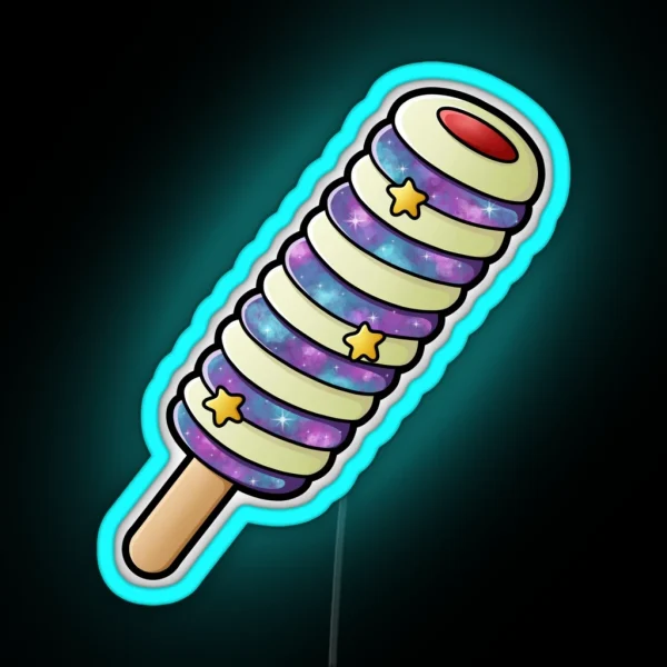 Galaxy Twister Ice Lolly RGB Neon Sign