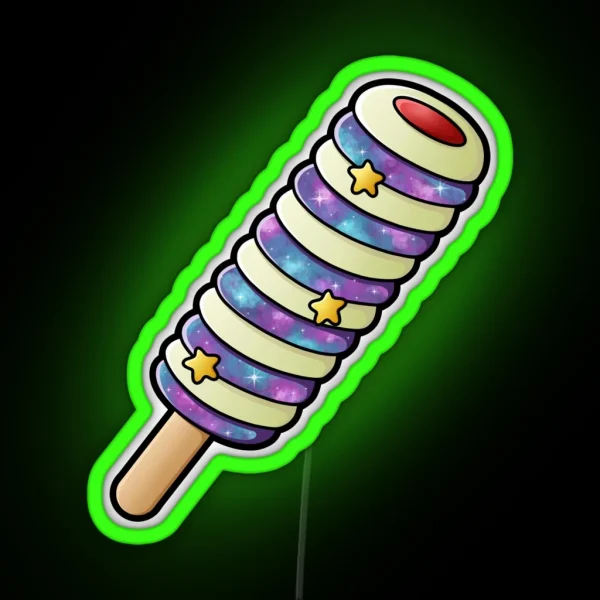 Galaxy Twister Ice Lolly RGB Neon Sign