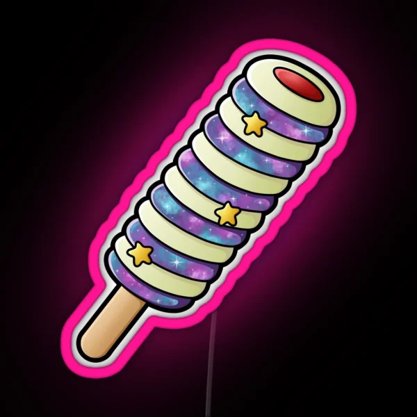 Galaxy Twister Ice Lolly RGB Neon Sign