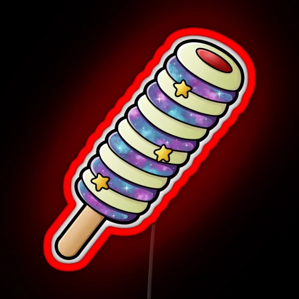 Galaxy Twister Ice Lolly RGB Neon Sign