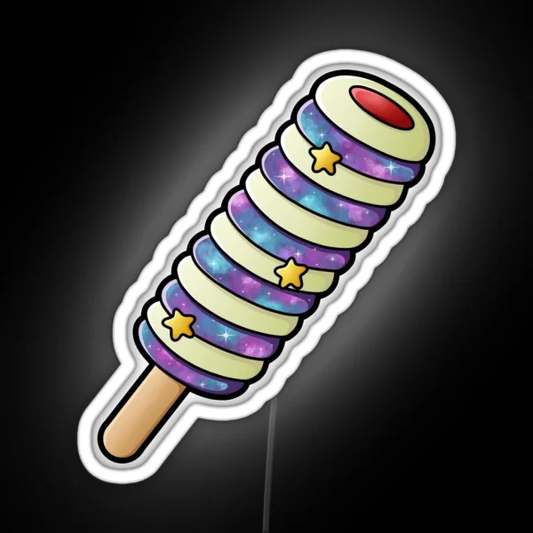Galaxy Twister Ice Lolly RGB Neon Sign