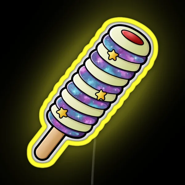 Galaxy Twister Ice Lolly RGB Neon Sign