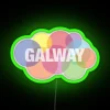 Galway City Ireland Inspired Bubble Design RGB Neon Sign Decor