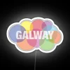 Galway City Bubbles RGB Color Changing Neon Sign Decorations Ireland Gift
