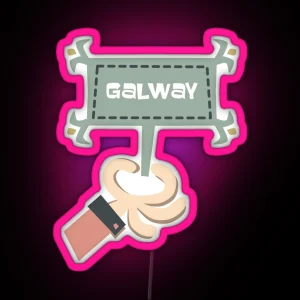 Galway Cartoon Sign RGB Neon Sign