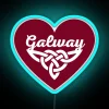 Authentic Celtic Heritage Symbolism in Vibrant Irish Colored Light Sign