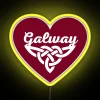 Vibrant Celtic-inspired RGB LED signage with Galway's iconic Irish charm.