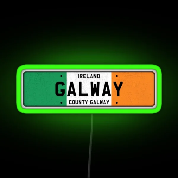 Galway County Galway Ireland RGB Neon Sign