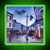 Galway Ireland city centre modern stylish RGB LED neon signage