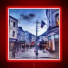 Vibrant Galway International Festival inspired I RGB neon light decoration.