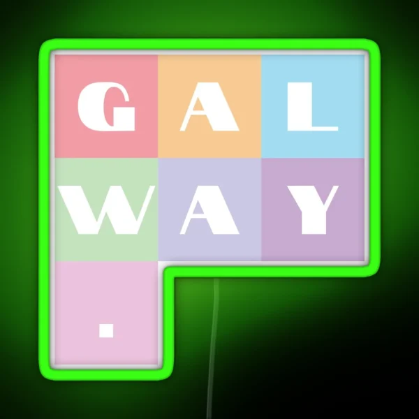 Galway Pastels RGB Neon Sign